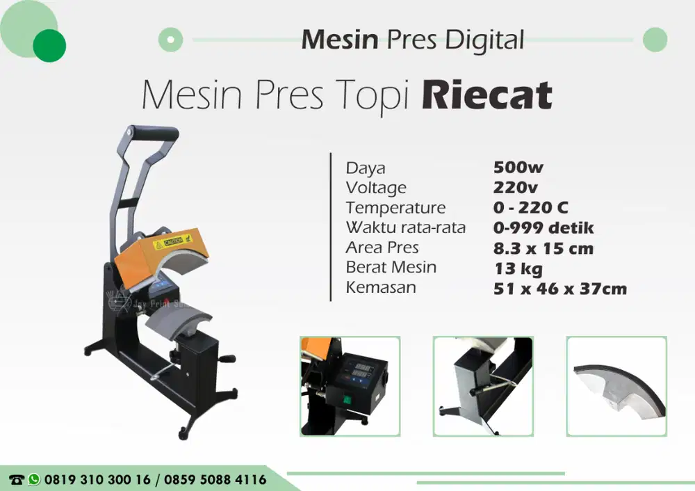 Mesin Press Topi