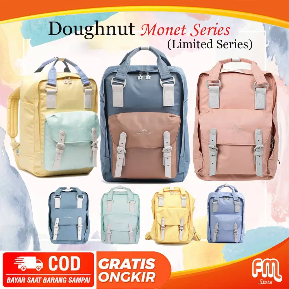Tas Ransel Wanita Doughnut Monet Series Limited Edition Import