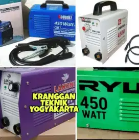 (KRANGGAN TEKNIK)mesin las listrik 450 watt inverter trafo utk ngelas