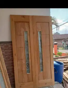 Pintu jendela kusen minimalis jati