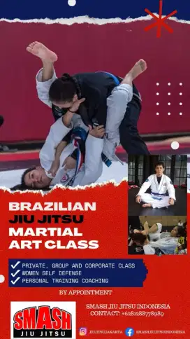 Martial art bela diri Jiu jitsu Bjj Indonesia Jakarta kelas umum