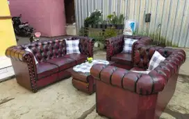 Sofa klasik mewah kancing seribu