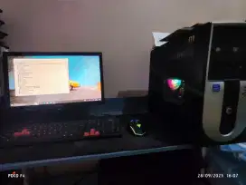 komputer pc + monitor