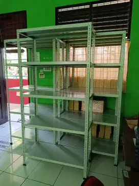 Rak besi untuk pergudangan 5 susun
