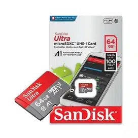 Memory Micro SD Mmc Sandisk 64 GB Ultra UHS-1 Up 100MB/s