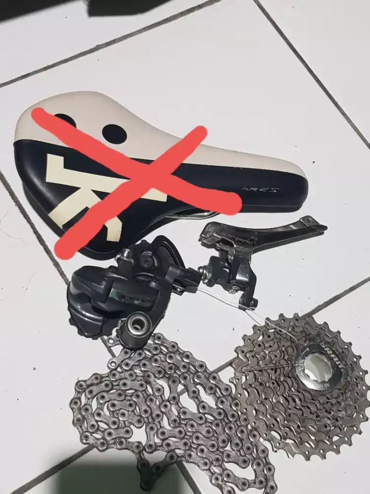 Dura Ace Spocket 11-25/11-28t Normal,Bonus Rantai