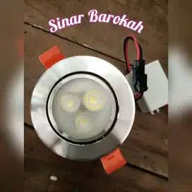 Lampu Downlight Led Panel 3Watt/ 5Watt Putih & Kuning/ WW (Warm White)
