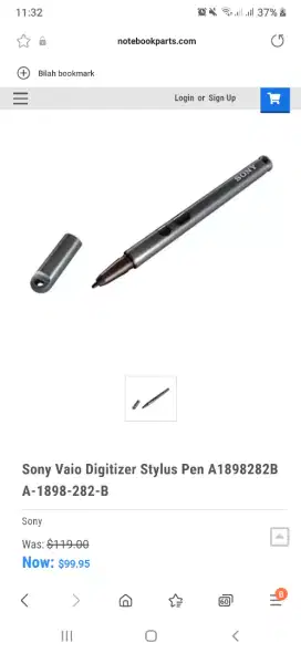 Sony vaio digitizer sylus pen