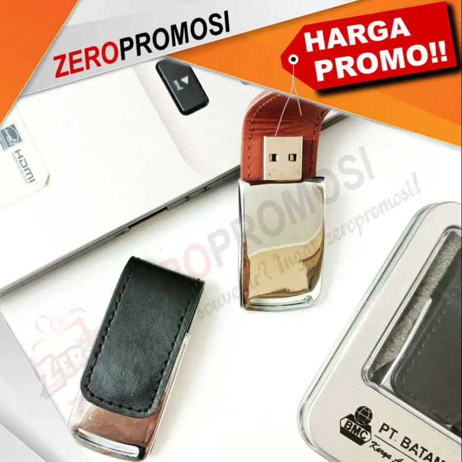 Flashdisk Usb Metal Kulit Kode FDLT21 Cetak Logo