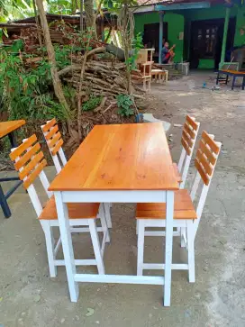 Meja kursi warung makan cafe