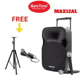 Speaker Portable Wireless Baretone MAX12AL 12 inch Original SNI