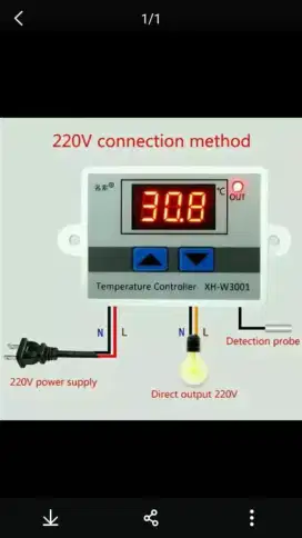 Thermostat W3001 termostat mesin tetas telur