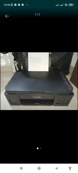 Canon G2010(print,scan,copy). Infuss pabrikan.Hasil print ok. COD. Pr