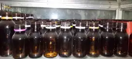 Botol kaca coklat tanpa tutup (bekas) 60 ml