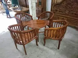 1set kursi betawi kayu jati