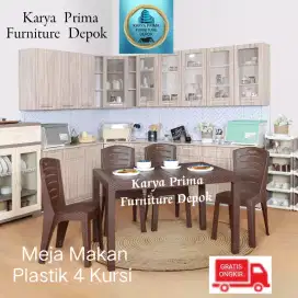 Meja makan minimalist kuat awet baru 885rb free ongkir, pembayaran COD