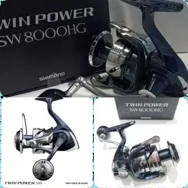 kerekan pancing reel Shimano Twin Power SW 8000HG baru