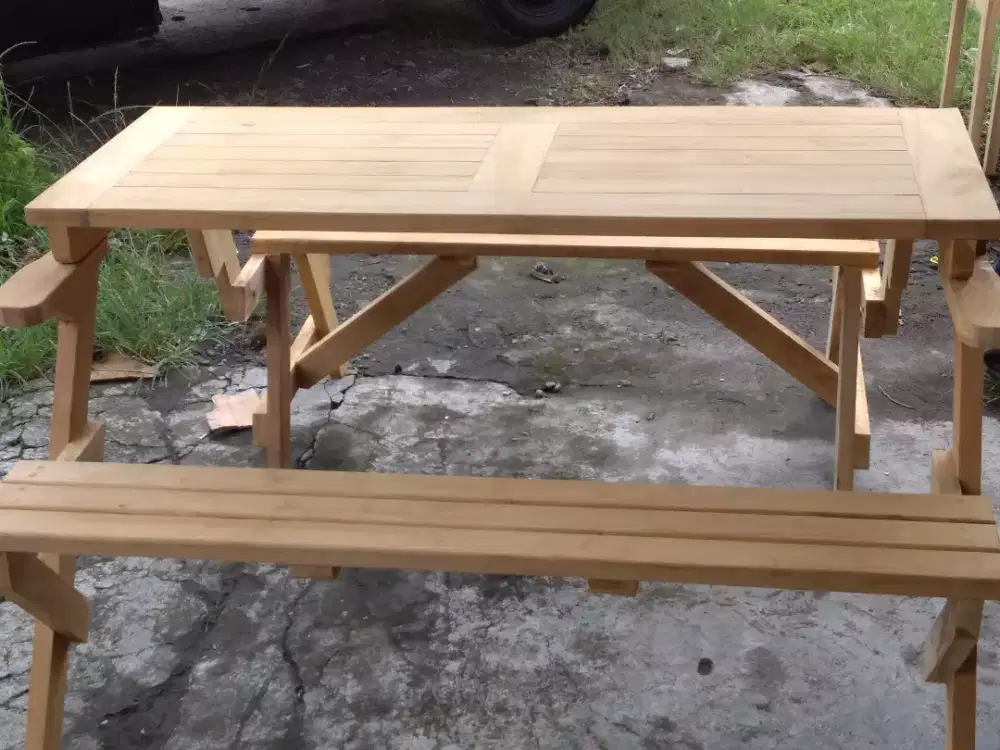 Kursi taman lipat magic Jati Jepara