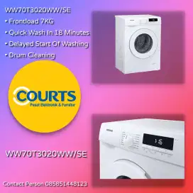 SAMSUNG FRONT LOAD 7 KG WW70T3020WW WITH QUICK WASH AND DRUM CLEAN