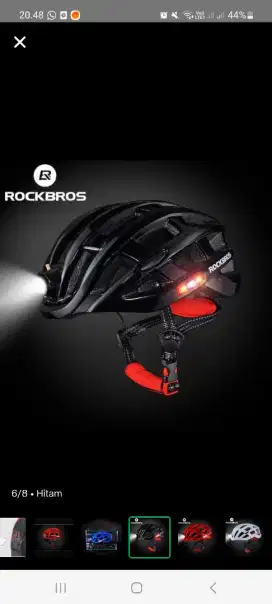 Helm Rockbross Lampu Depan Belakang