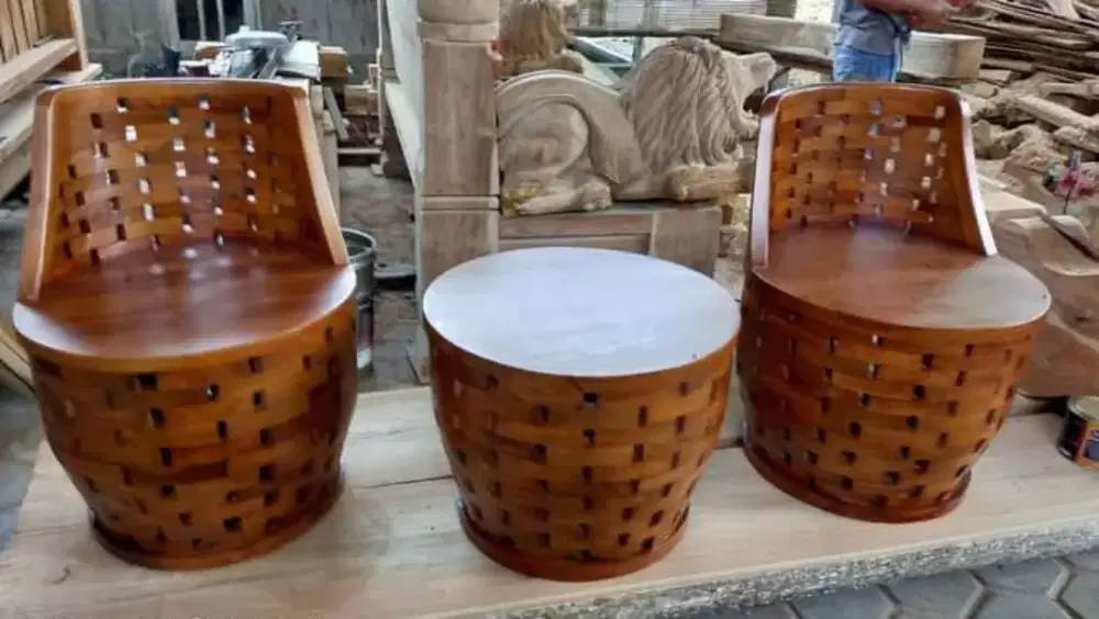 Kursi teras bata jati