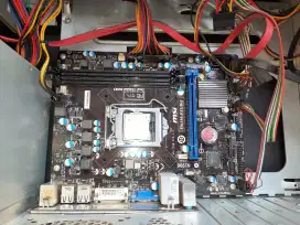 Mainboard Mobo h61 MSI dan procesor i3 2100 dibaca