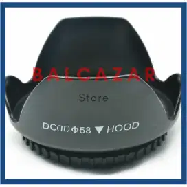 lens hood kamera dslr mirrorless ukuran 58mm 58 mm model ulir