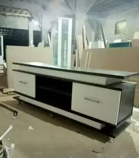 Meja Tv Putih Variasi hitam