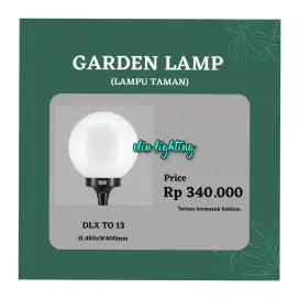 lampu taman putih susu