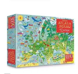 Usborne Atlas and Jigsaw Europe Puzzle