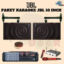 Paket Karaoke Bluetooth JBL 10 inch Original Siap Pakai