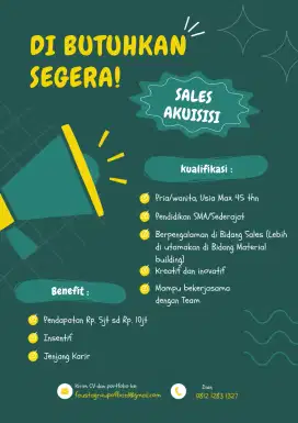 Lowongan Sales Material Building