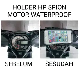 Holder Hp Motor Waterproof HITAM Murah