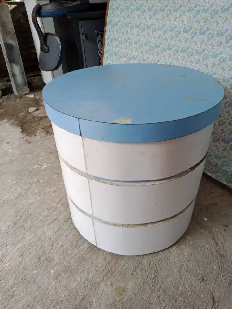 meja bulat custome D60cm T65cm