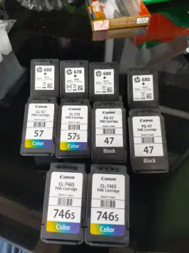 Terima tinta bekas Canon 47 & 57 dengan harga bagus