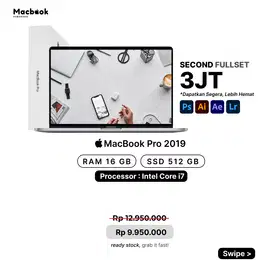 MACBOOK PRO 2019 15 16/512GB INTEL CORE i7