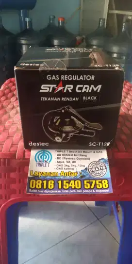 Regulator gas dobel pengaman jepit