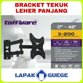 Bracket tekuk braket tembok dinding taffware X200 17 - 42 baru