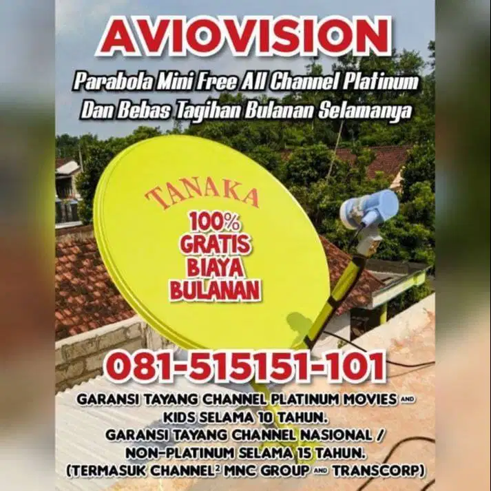 PARABOLA AVIOVISION TANPA BERLANGGANAN KAB. KEBUMEN (JAWA TENGAH)