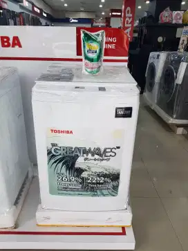 PROMO MESIN CUCI TOP LOADING TOSHIBA 8KG FREE KIPAS ANGIN + RINSO CAIR