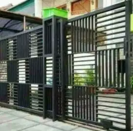 Khsus buat tempahan pintu gerbang, jerjak besi, kanopy, raling tangga