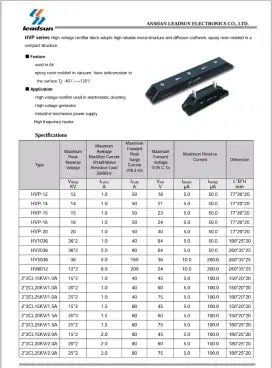 Dijual diode hvp 12, 14, 15, 16kv