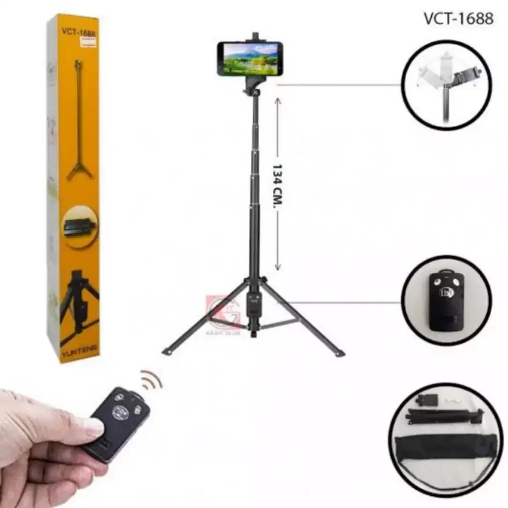 Tongsis tripod yunteng yungteng vct vcr yt 1688