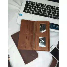 Dompet Kulit Original Kulit Asli Banyak Slot Kartu, COD Free Ongkir WA