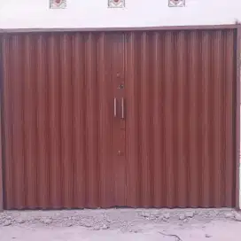 Folding gate roling door