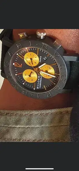 Jam bulgari chronogold paris limited carbon gold rare original