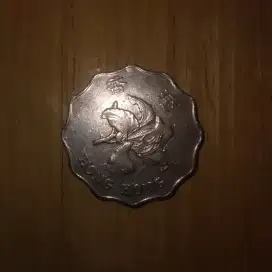 Koin Jadul Original 2 Dollars Hong Kong 1995