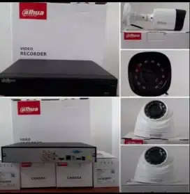 PAKET CCTV DAHUA 4 Chanell 4 camera full hd