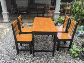 Meja Kursi Cafe Meja Makan Meja Warung 1set