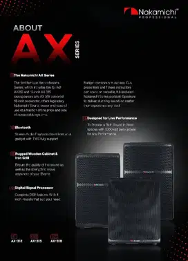 Speaker Aktif Nakamichi AX 315/AX315 With DSP Control... Original